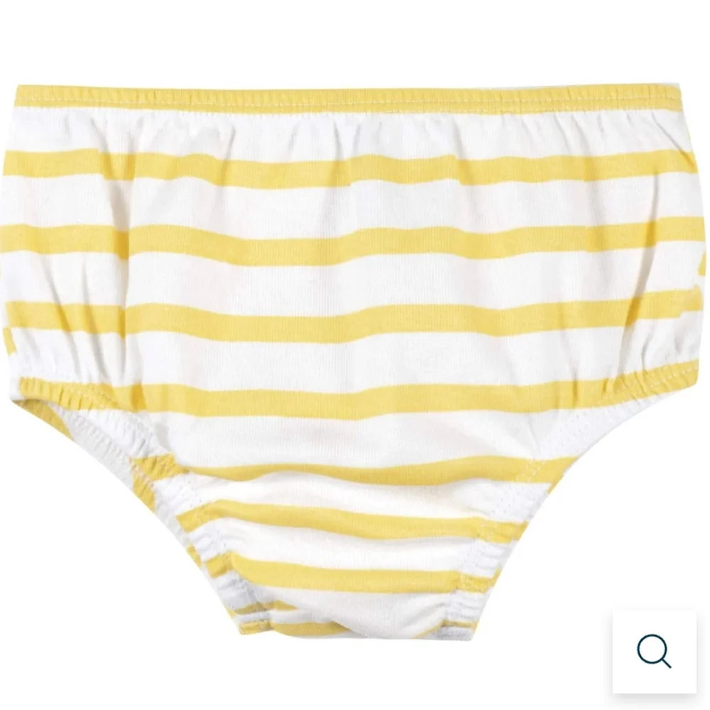 3-Piece Baby & Toddler Girls Bee Garden Dress, Diaper Cover & Headband Set 12 Mo - Picture 12 of 14